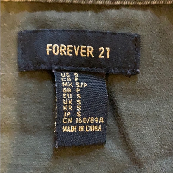 Forever 21 Army Green Jacket - Picture 3 of 3